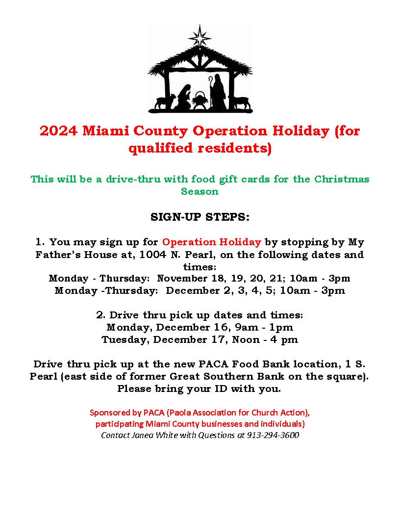 Miami County Operation Holiday 