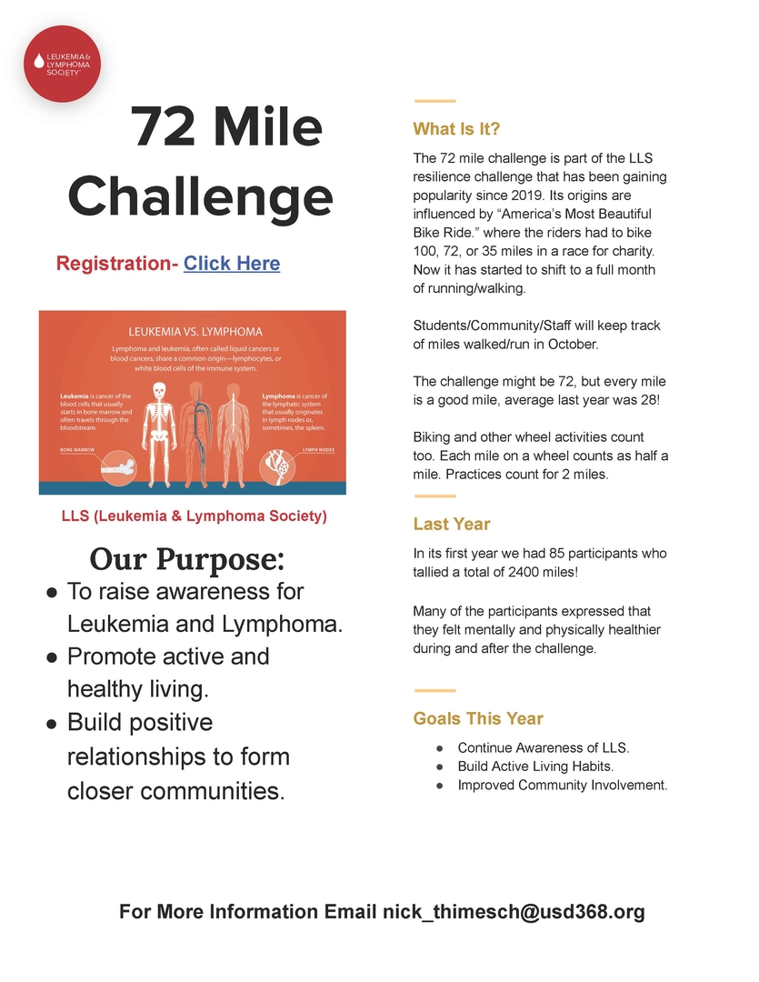 Leukemia and Lymphoma Society 72 Mile Challenge