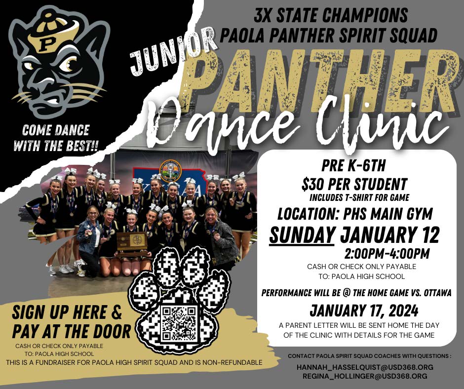 Junior Panther Dance Clinic