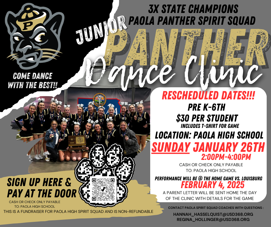 JUNIOR PANTHER DANCE CLINIC