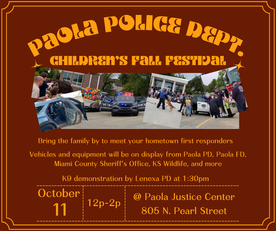Paola Police Department Children's Fall Fest