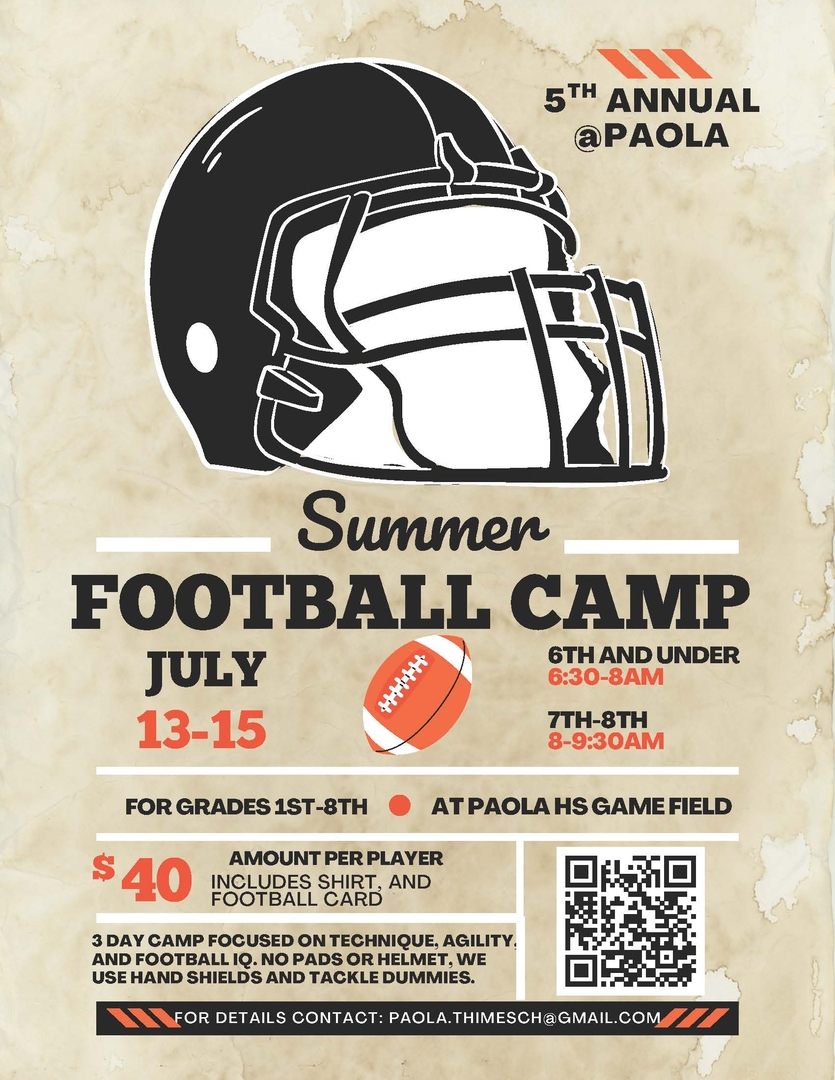 2026 Summer Football Camp